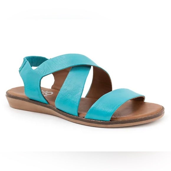 Bueno leather turquoise sandals - Picture 1 of 6